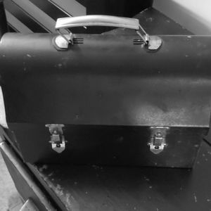Antique metal lunch box